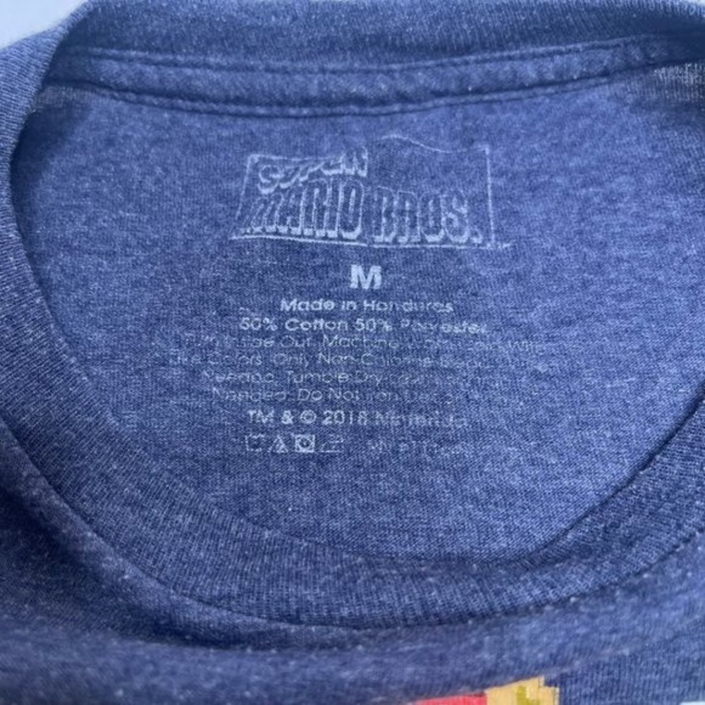 Nintendo Super Mario Bros Character Guide T-shirt Navy Blue Size Medium - Picture 5 of 8